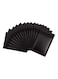 100-Piece Resealable Smell-Proof Foil Pouch Black 10x15cm