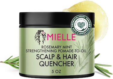 Mielle Organics Rosemary Mint Strengthening Pomade-To-Oil Scalp &amp; Hair Quencher 142g, Nourishes, Conditions &amp; Add Shine