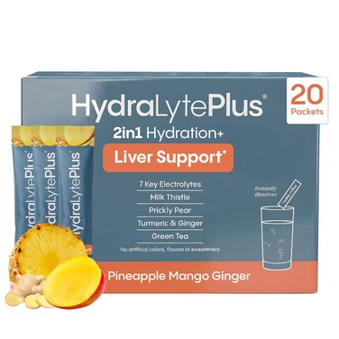 Hydralyte Liver SupportElectrolytes Milk Thistle Drink, Pineapple Mango