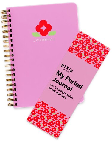 Pixie Cup Pixie Period Tracker Journal for Girls 8-12 - Pixie&rsquo;s My First Period Notebook with Daily Menstrual Cycle Guided Reflection For Feminine Care - First Period Gifts For Young GirlsTeens