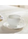 Box Embossed Gold Line Tea Cup and Saucer - 260ml