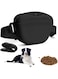 Kyayili Dog Treat Pouch, Upgrade Stronger Magnetic Closure to Avoid Spilling, 1.67 Cup Silicone Treat Bag Fanny Pack for Pet Training (Black)