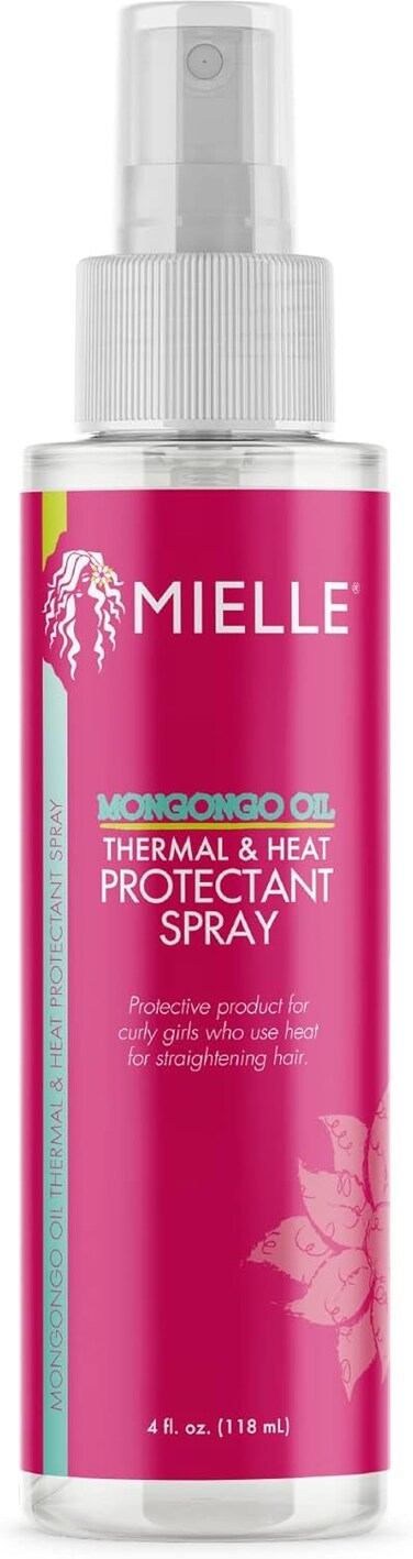 Mielle Organics Mongongo Oil Thermal &amp; Heat Protectant Spray, 4 Ounces