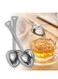 2 Pcs Long Grip Tea Infuser , Stainless Steel Heart Shaped Tea Filter, Creative Tea Strainer for Loose Leaf Tea