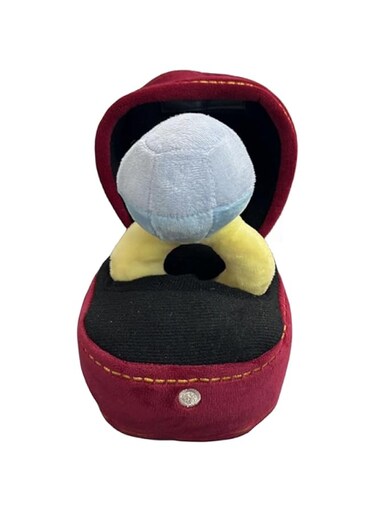 Hot Tomato Plush Diamond Ring Squeaky Dog Toy, Interactive and Soft Chew Gift Toy for Small and Medium Dogs