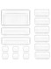Vtopmart 15 PCS Clear Plastic Drawer Organizer Set, 4-Size Versatile Bathroom and Vanity Desk Organizer Trays, Drawer Organiser for Makeup, Bedroom, Kitchen and Office