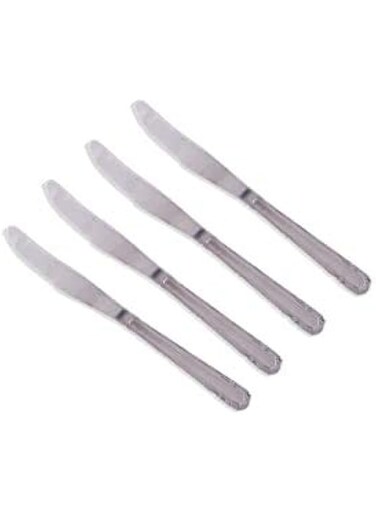 Garden Of Arts Premium Quality Stainless Steel Cutlery Set of -4Pcs- Butter Knife &amp; Dinner Knife 20 Cms