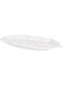 Harmony Melamine Leaf Shaped Plate 15.3'' White 39X17X3cm Ws_8057_01