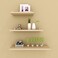 B&amp;S Wall Storage Shelves Set of 3 sizes Floating Shelfs, 1.8cm Thick