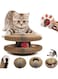 Cat Toy - Magic Organ Cat Scratching Board, Snufflepaw Accordion for Cats, Interactive Scratch Pad, Foldable Accordion Cat Toy, Recyclable Cat Scratcher with Ball (1Pcs)
