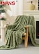 Throw Blanket,Fruit Green Fleece Throw Blanket 150*200cm for Couch Sofa Bed,Super Soft Cozy Plush Microfiber Flannel Blanket with Stripes Design for Adults,Woman,Girls(820g&iuml;&frac14;&permil;