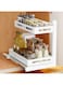 Hoisimdy Under Sink Organiser Drawer Organiser Kitchen Storage &amp; Organisation 2 Tier Pull-out Drawer Sliding Organiser
