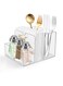 Napkin Holder with Salt and Pepper Shaker Caddy, Acrylic Napkin Holder for Table, Versatile Use for Home Dining, Hosting, Wedding Reception, Party, Patio, Deck, Restaurant, Cafe Bar Decor, Easy to Clean, Clear