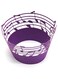 Young Wolf 50x Music Notes Cupcake Topper Wrappers Case (Purple)