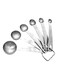 6-Piece Stainless Steel Measuring Spoons Set Silver