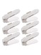 6 Piece Space Saving Shoe Organizer Set Grey 4.3X13.6X8.7inch