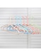 ECVV Plastic Clothes Hangers Colorful Plastic Hangers with Hooks Durable, Space Saving Thick Closet Hangers Heavy Duty Standard Hangers for Clothing Adult Kid Shirts Pants Dresses   15 PIECES