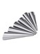 6-Piece Pastry Conical Tube Set Silver 3x3x14centimeter