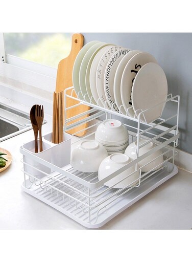 AN Bowl Rack Storage Rack Kitchen Countertop Cutlery Cabinet Cutlery Drain Storage Box