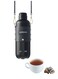 ThermaTrail Thermos Bottle with Crossbody Strap, 650mL Tea Brewing, Stainless Steel, Leak-Proof, Hot/Cold Temperature Range - Black