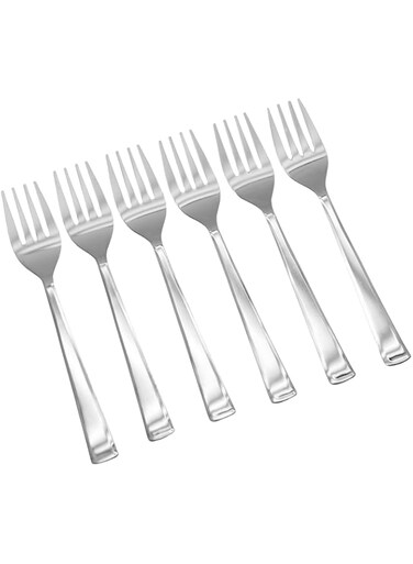 Raj Rk Tea Fork in a pack of 6 pieces, 14.5 cm, RK0051, Tea Fork , Sip Fork , Beverage Fork , Bite Fork