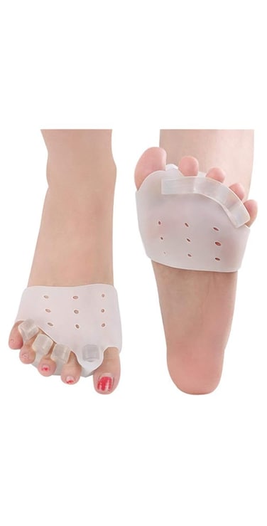 happgrand Toe Separator And Tibial Straightener Front Pad Front Foot Pad Toe Cardmer Men And Women Split Toe 2pcs Set