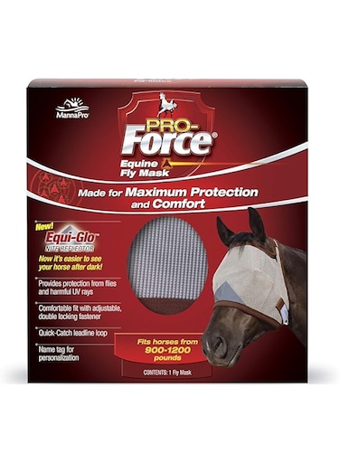 Manna Pro Pro-Force Equine Fly Mask Without Ears
