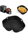 MAGEDON 2PCS Silicone Air Fryer Liners for Ninja Double Stack XL,Side Opening Hole Ninja Double Stack Air Fryer Liners,Food Grade Ninja SL400UK Air Fryer Silicone Liners Accessories