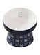 Omazing Ceramic Pet Bowl, Cat Puppy Feeding bowl, Tilted Heightened Cat Bowl, Non-Slip Protection Pet Spine