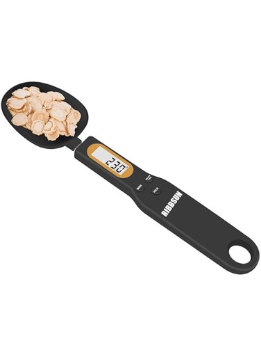 RIBBSUN Digital Spoon Scale Electronic Measuring Spoon, Food, Spices, Coffee Weigh Scale High Precision for Home 500/0.1g, Digital Food Spoon Scale, Kitchen Scales with LCD Display