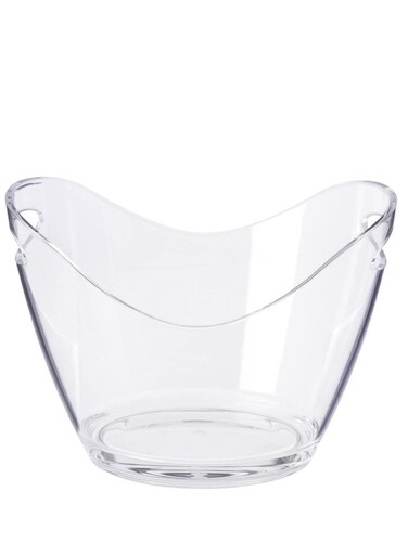 Ice Bucket , 12L Clear Ice Bucket,Acrylic Plastic Tub for Drinks and Parties, Food Grade