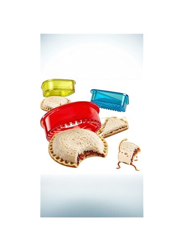 Sweet seven Kids' 3-Piece Sandwich Maker Set - DIY Sandwich Cutter, Sealer, Press - Fun Shapes for Boys and Girls - Make Lunchtime Exciting!