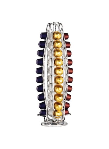 Nespresso 40 Pod Curved Coffee Capsule Holder &acirc;&euro;&ldquo; Rotating Tower, Nespresso Original Line Compatible
