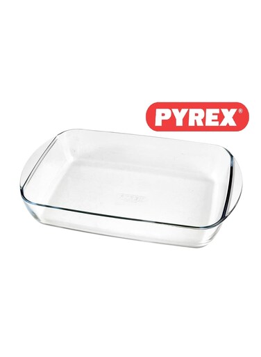 Essentials Rectangular Roaster 2.6L &acirc;&euro;&ldquo; Versatile and Durable Kitchen Essential clear