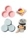 Angju 2Pcs Silicone Air Fryer Egg Mold, Muffin Top Pans for Baking Egg Bite Mold, Reusable Cupcake Pan Pancake Molds, 3 Cavity Air Fryer Egg Pan for Baking, Air Fryer Accessories