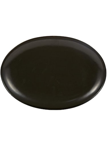 Verona C5213395 12 Inch Deep Oval Plate - Black