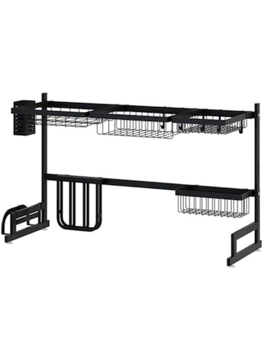 Dubai Gallery Dish Drainer Drying Dryer Rack Black 65 X 52 X 32Cm AMZ-N44148140A