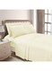 COLLECTION Stripe CREAM Super King Fitted Sheet 200x200 cm with 2 Pillow Cases