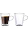 BLACKSTONE Double Wall Glass Tumbler Cups, suitable for Tea or coffee, coffee cups 2PC SET (100 ML) - DH407