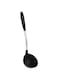 Royalford nylon soup ladle with gripped stainless steel handle black color.
