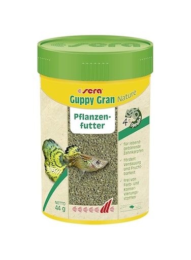 Sera Guppy Gran Nature 100ml-44G, Multicolor