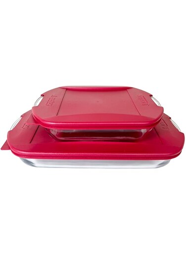 Anchor Hocking, 4Pc Essential Bakeware Set With Lids (3 QTR. + 2 QTR) - 14867L24