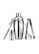 5-Piece Stainless Steel Cocktail Shaker Set Silver