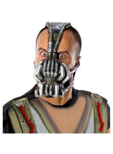 Batman The Dark Knight Rises Three-Fourth Bane Mask, Silver, One size