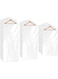 Sliverdew 30 Pack Plastic Dry Cleaning Bags Clear Garment Bags for Hanging Clothes 3 Sizes Clothes Covers Dust-proof Clothing Protector Covers for Coat Shirt Jacket