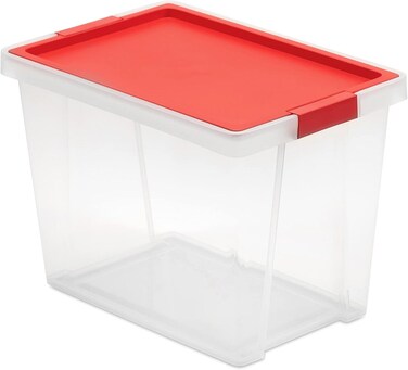 15L Storage Box with Lid and Handles