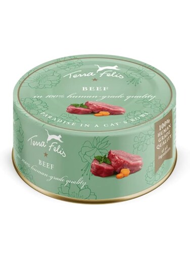 TERRA FELIS Beef Cat Wet Food - 80G