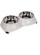Pawsitiv "4 Paw" Dinner Set Bowls - Medium - White350ml+ 350ml