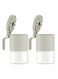 Glass Spice Jars with Spoons, Set of 2, 10oz Seasoning Containers for Salt, Sugar, Peppers, and Chili in Kitchen