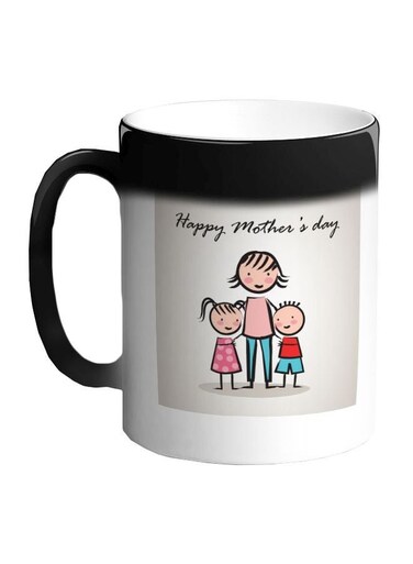 Happy Mother's Day Printed Colour Changing Coffee Mug Black 11ounce